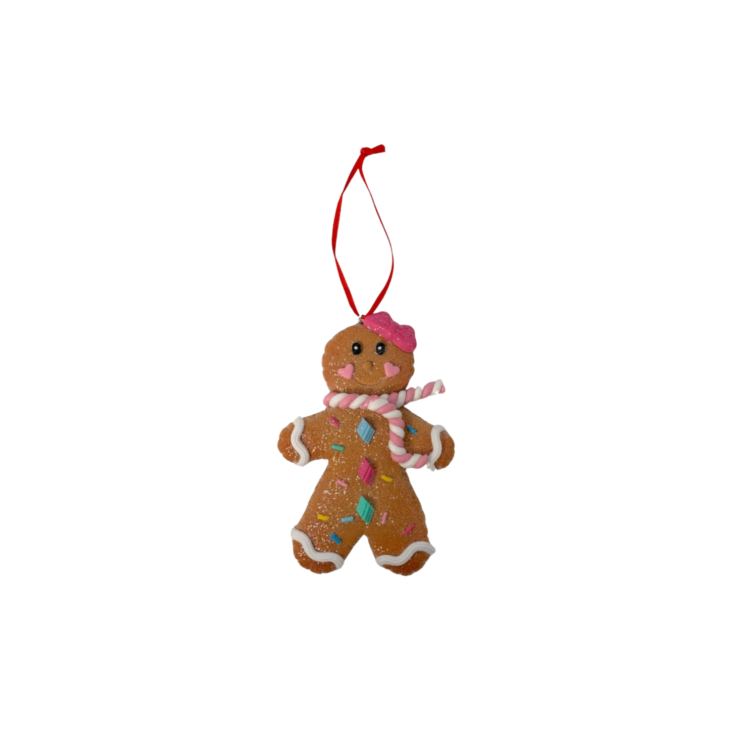 Pastel Perfection Gingerbread Ornaments – Girl & Boy Pair