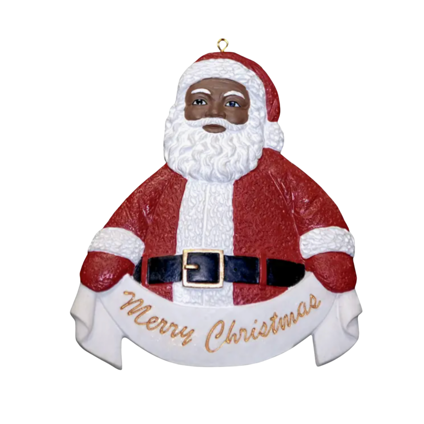 Seasoned Greetings: Black Santa Ornament Collection