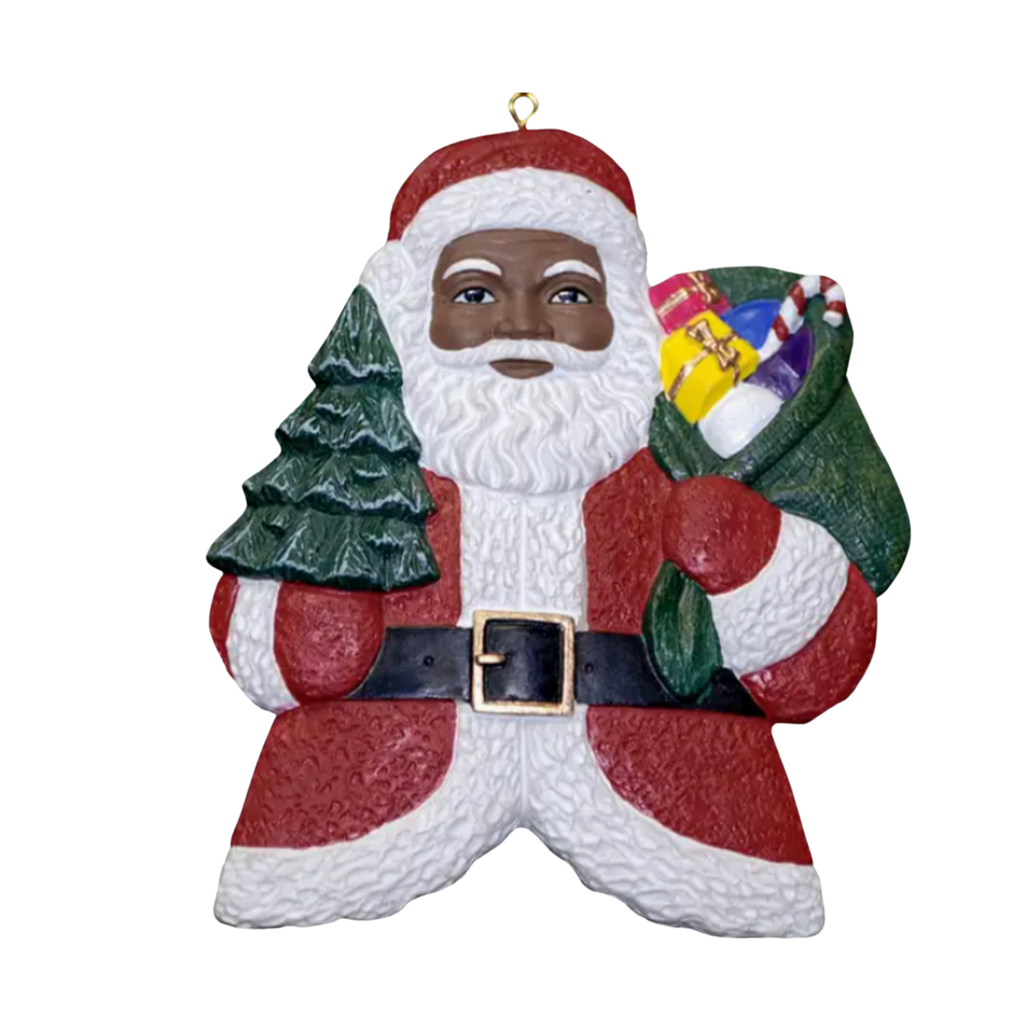 Seasoned Greetings: Black Santa Ornament Collection