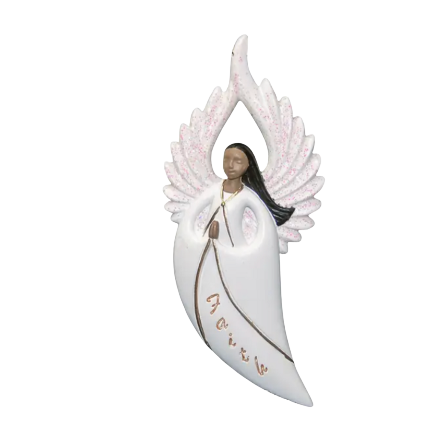 Premium Glitter-Wing Angel Ornaments