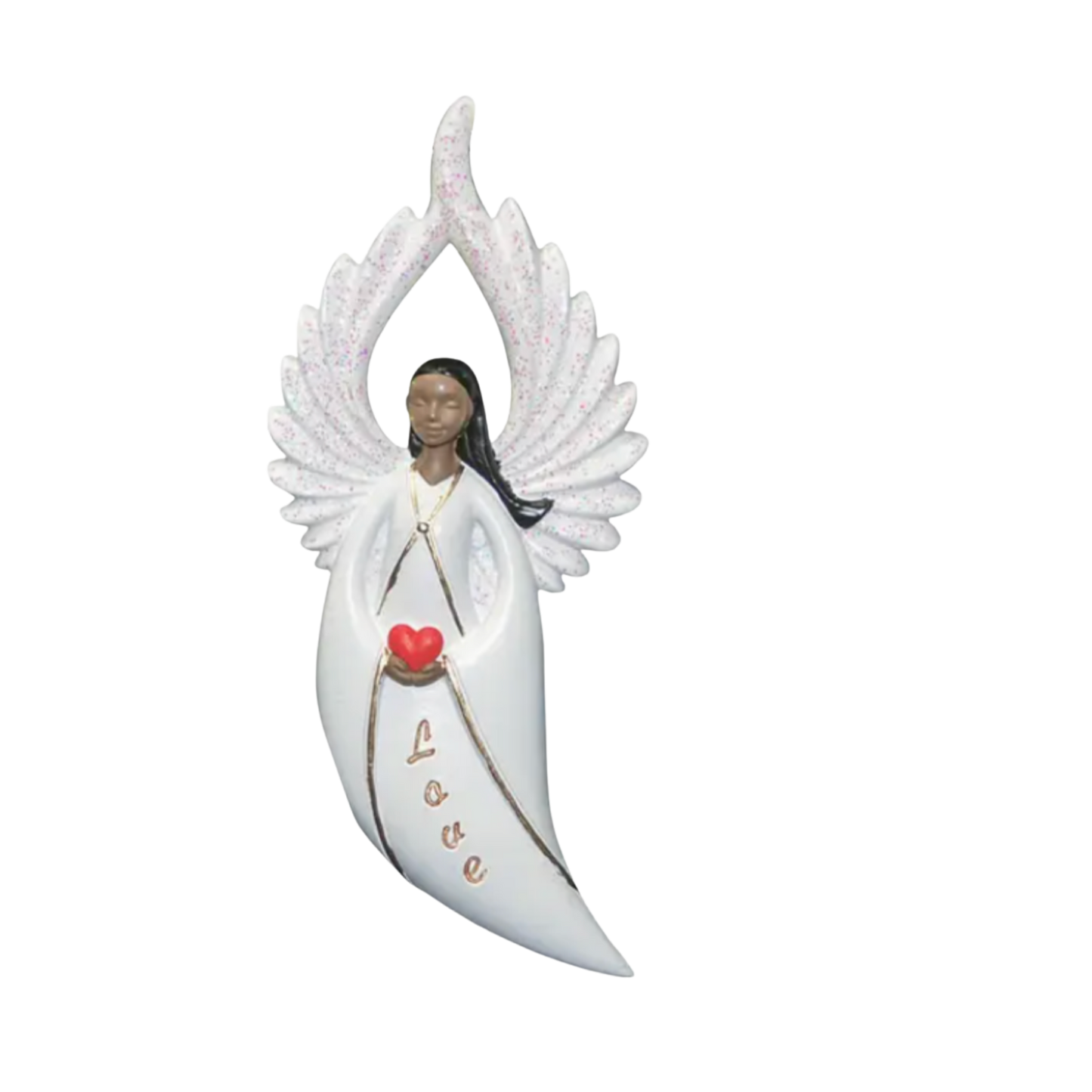 Premium Glitter-Wing Angel Ornaments