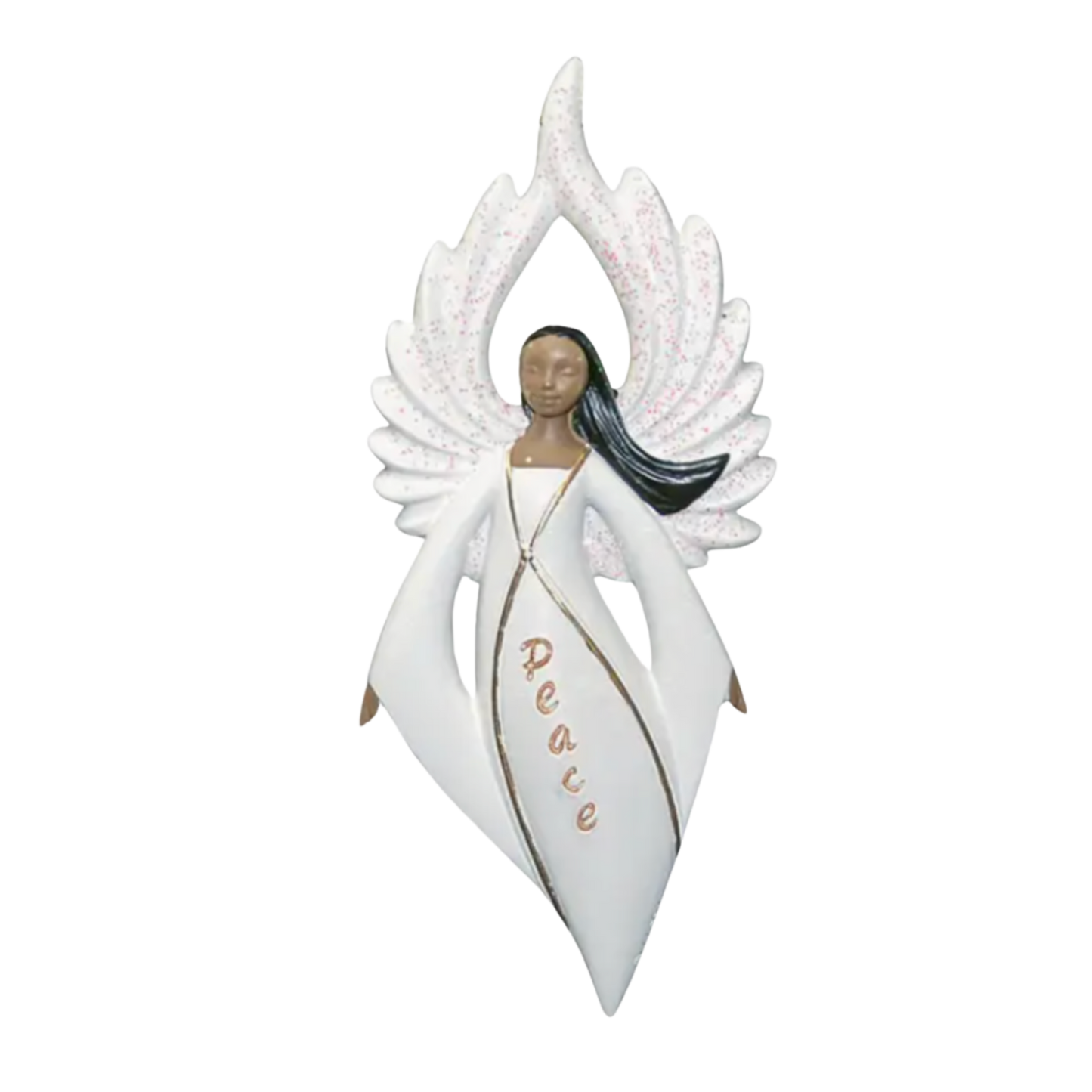 Premium Glitter-Wing Angel Ornaments