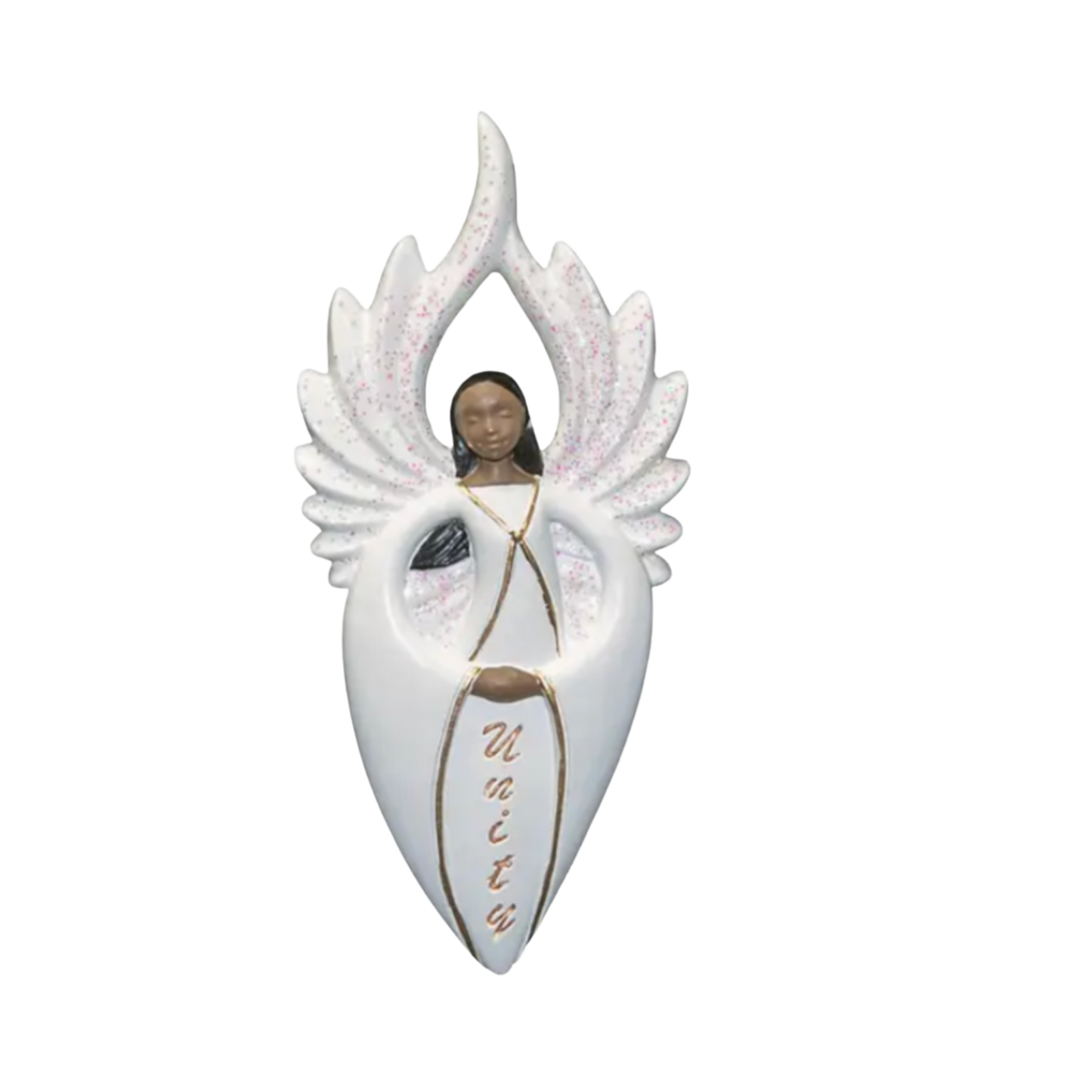 Premium Glitter-Wing Angel Ornaments