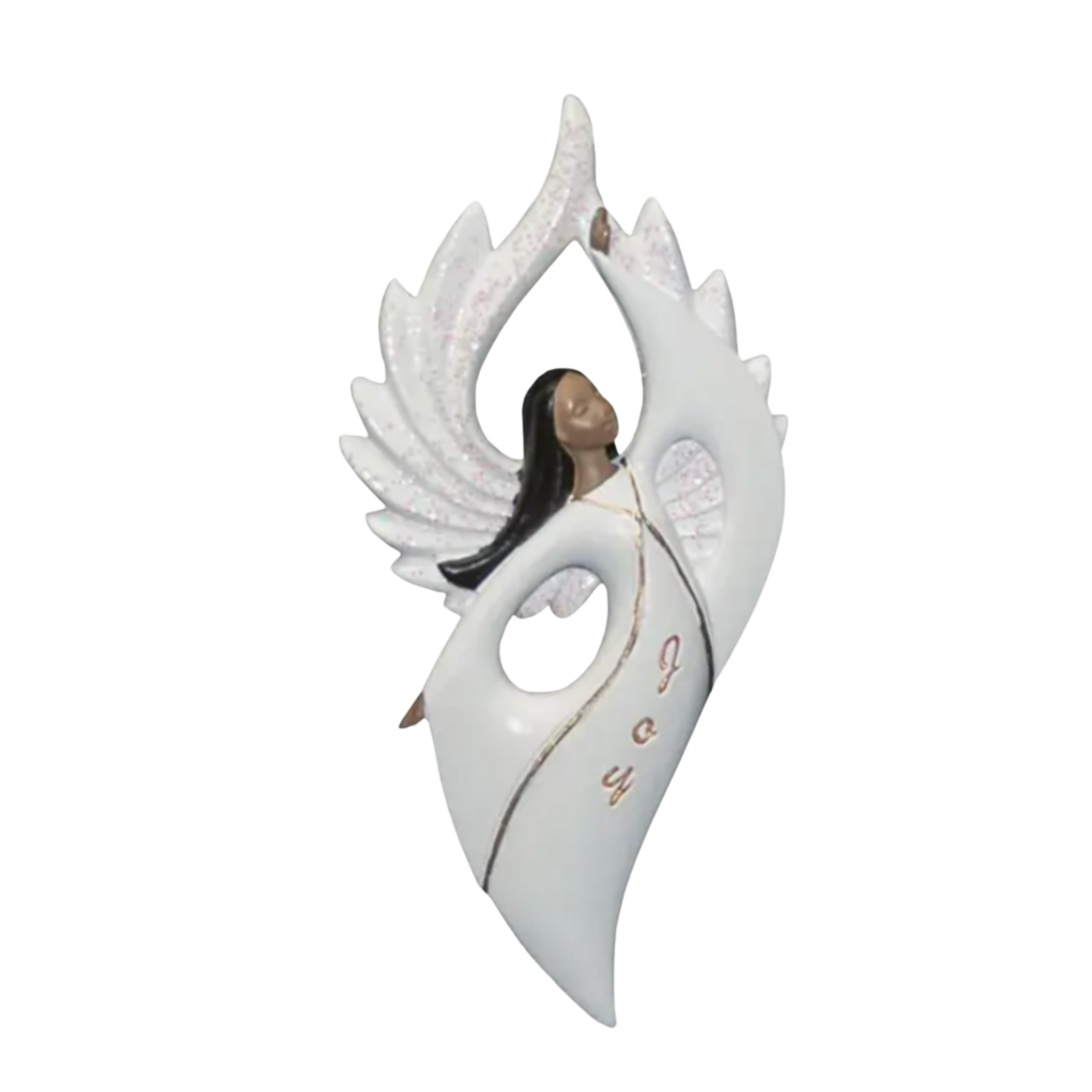 Premium Glitter-Wing Angel Ornaments