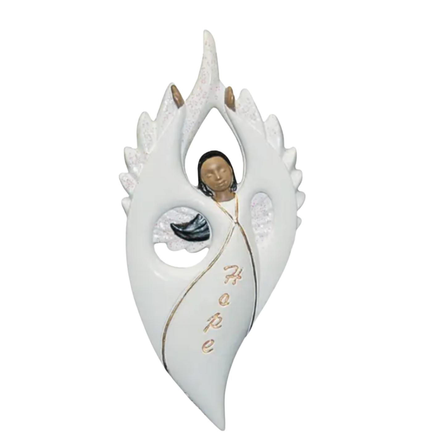Premium Glitter-Wing Angel Ornaments