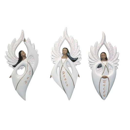 Divine Grace Angel Ornament Trio – Joy, Peace & Unity